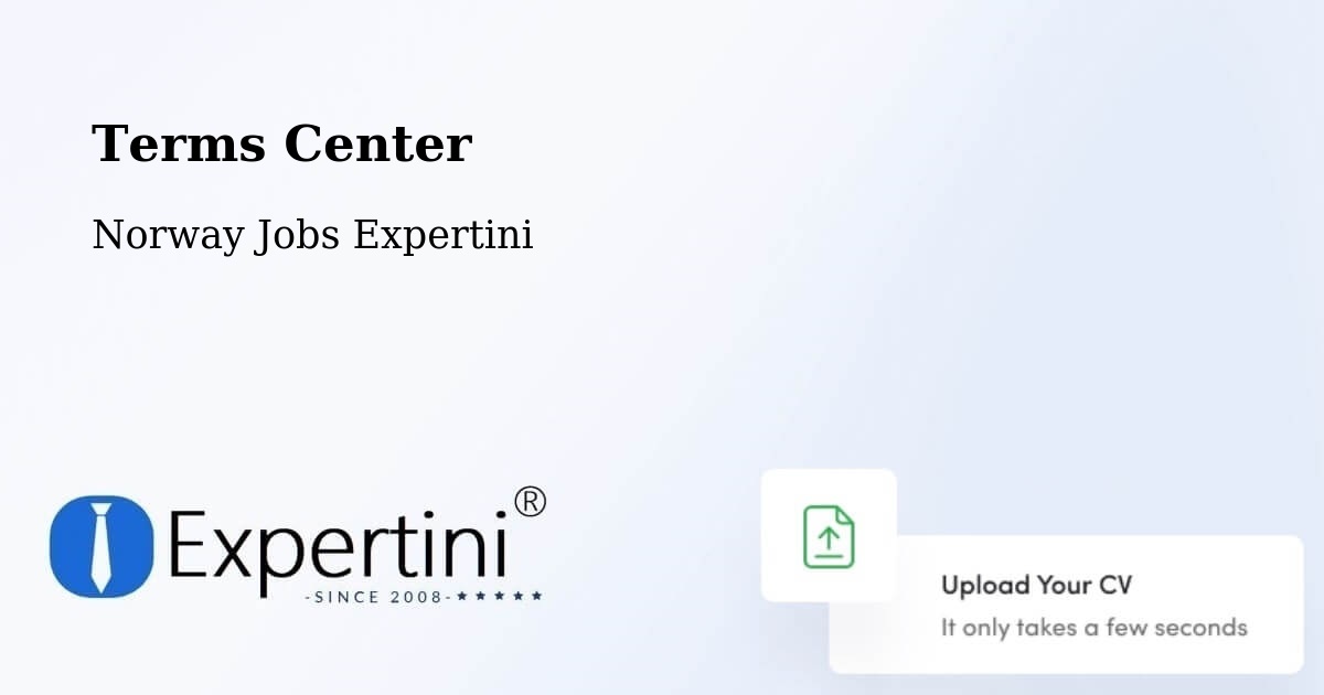 Terms of Service – Espeland - Norway Jobs Expertini